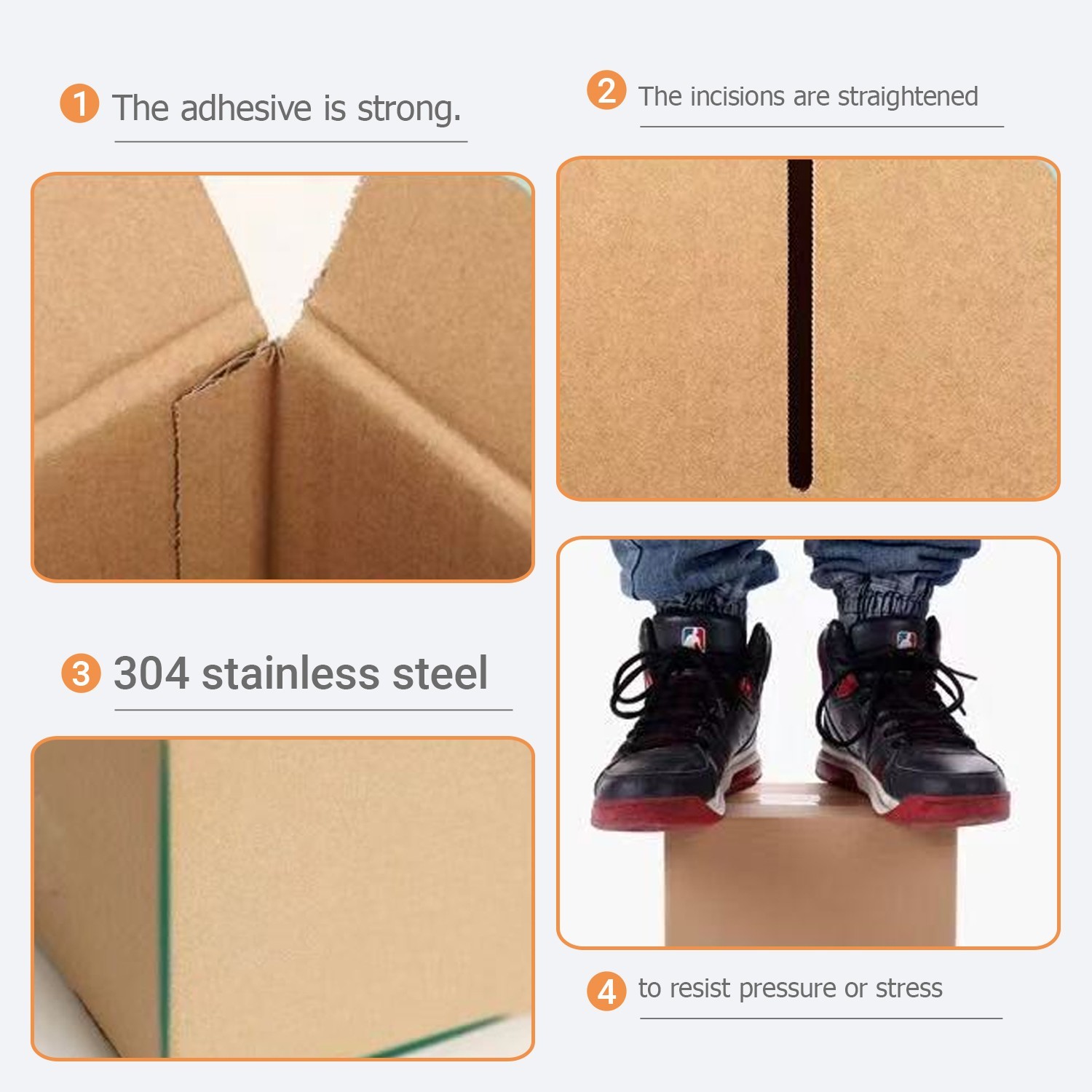 50pcs pack 6″x4 3/4″x4 3/4″Shipping Packing corrugated cardboard boxescolor logo