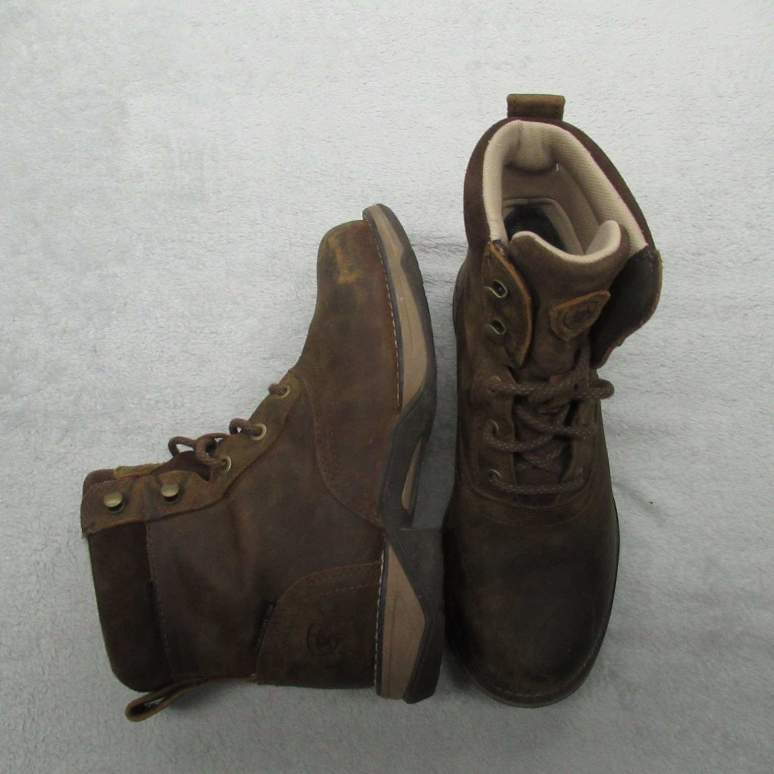 Ariat Anthem Womens Work Boots 6B Brown Leather Waterproof Composite Toe Vietnam