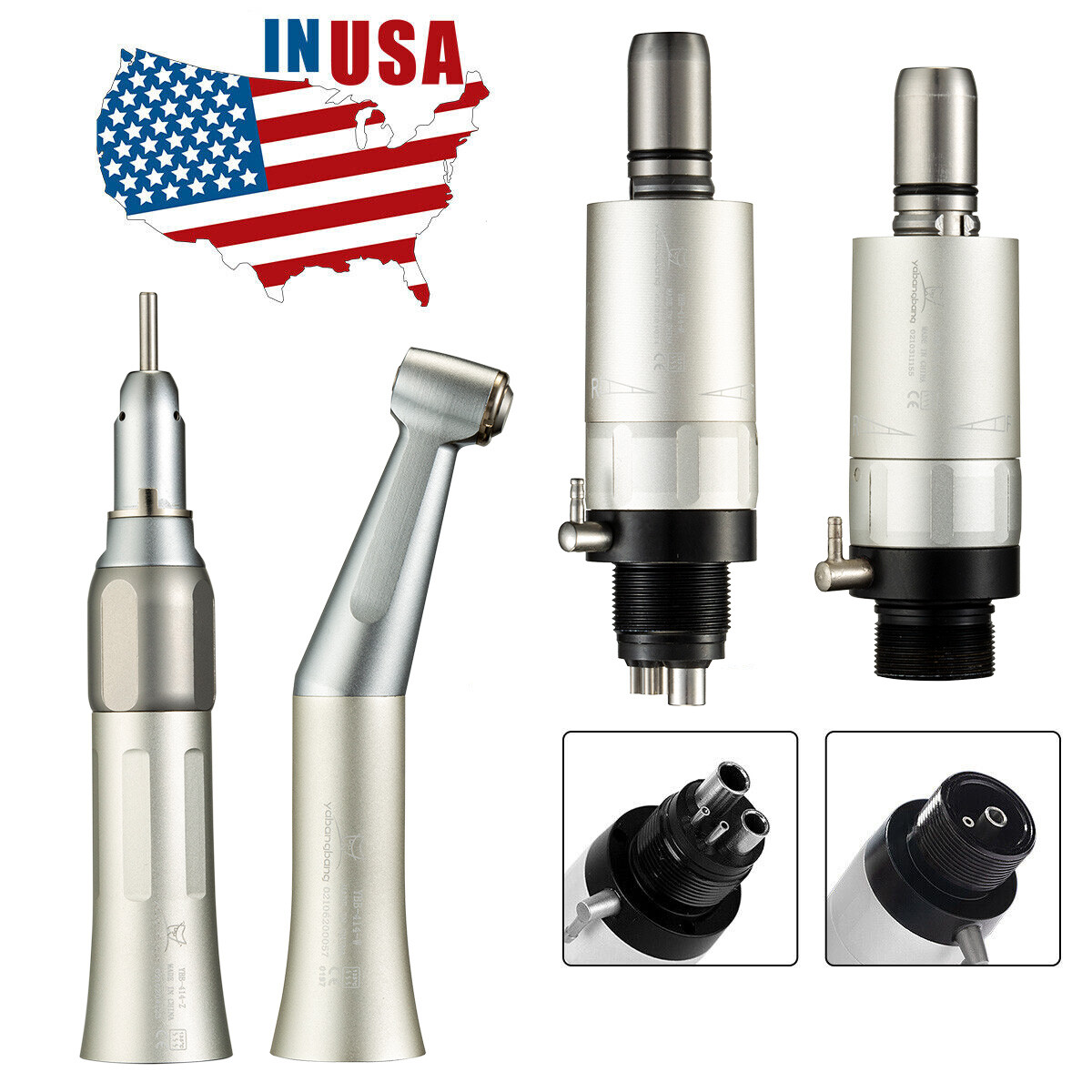 45° Dental 1:4.2 Increasing Contra Angle Handpiece /Low Speed Straight/Air Motor