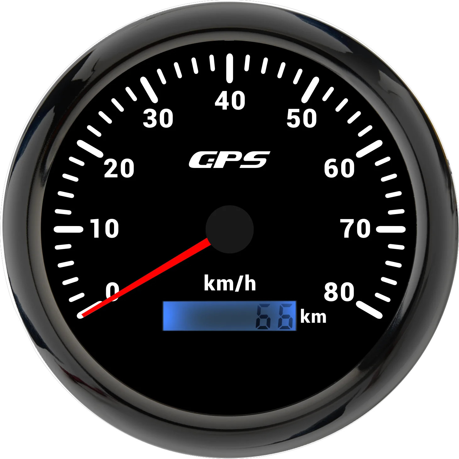 LED Universal 110MM GPS Speedometer 60/80/120/200KMH 80MPH Speed Gauge Meter