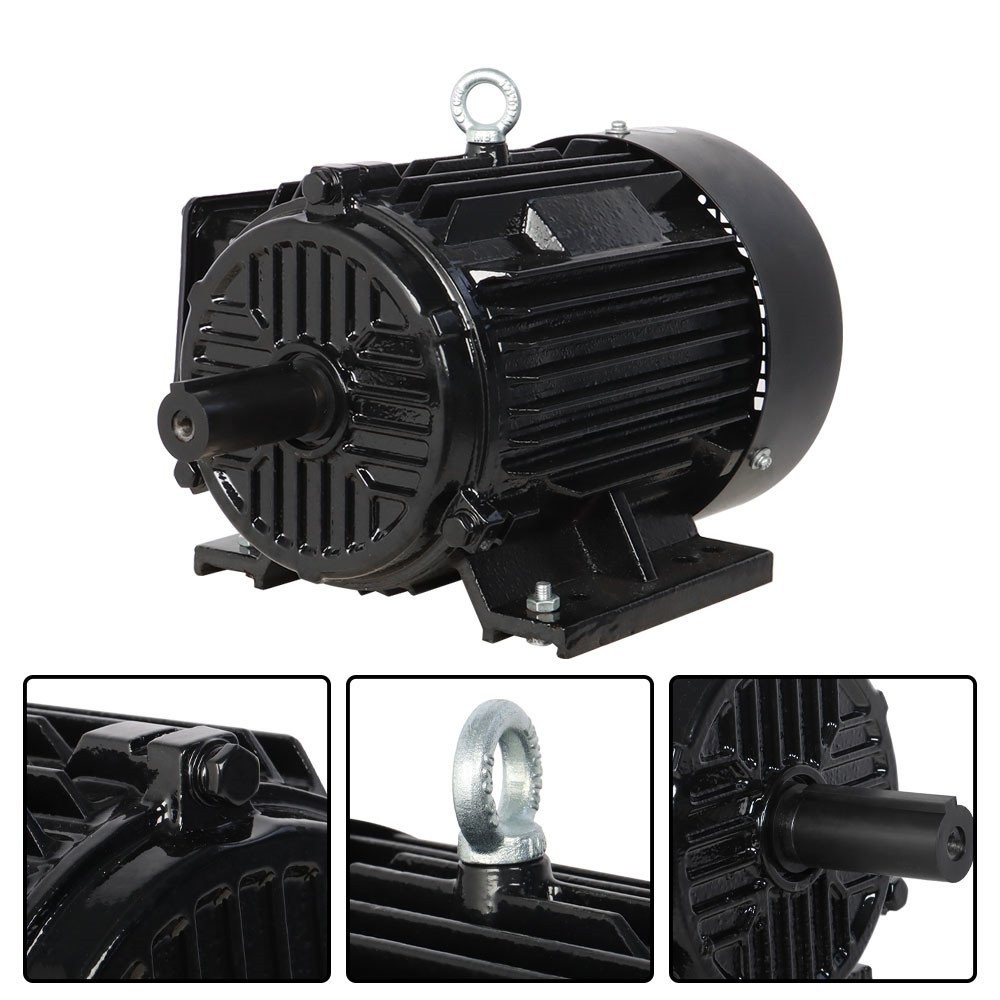 Electric Motor 5HP 1800 RPM 184T Frame TEFC 230/460 Volt Severe Duty 3 Phase