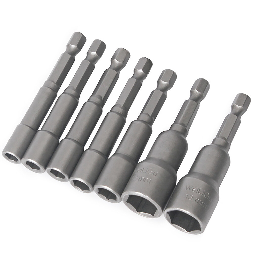 1/4″ Hex Magnetic Nut Driver Set 3 to 24mm Metric Socket Impact Drill Bits