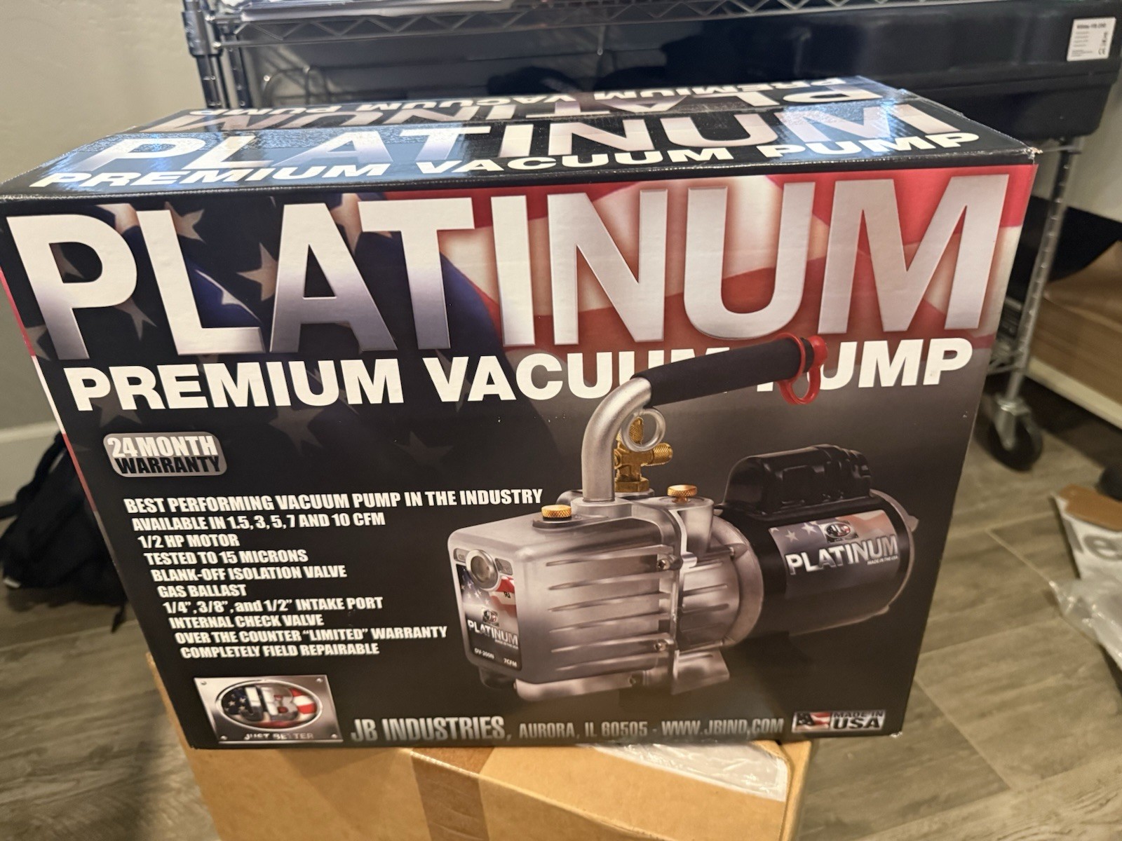 JB Industries DV-42N PLATINUM Vacuum Pump