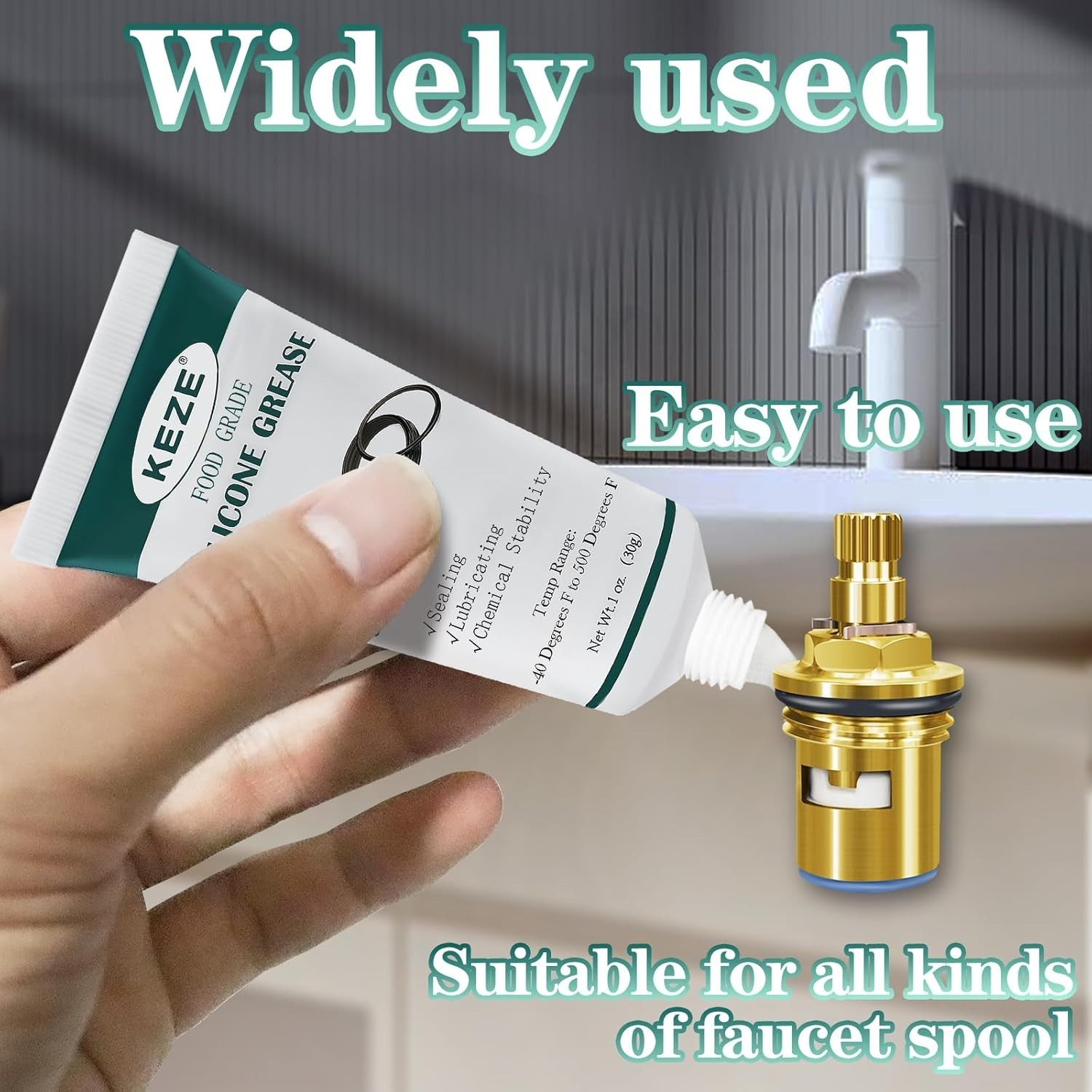 KEZE Silicone Grease Waterproof Food Grade Silicone Sealant Lubricant for Plumbe