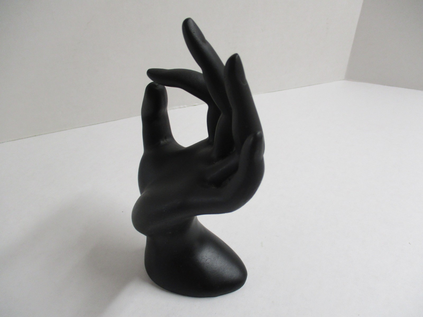Hand Mannequin Black Display Unisex Solid Strong Still Finger Palm Ok Gesture