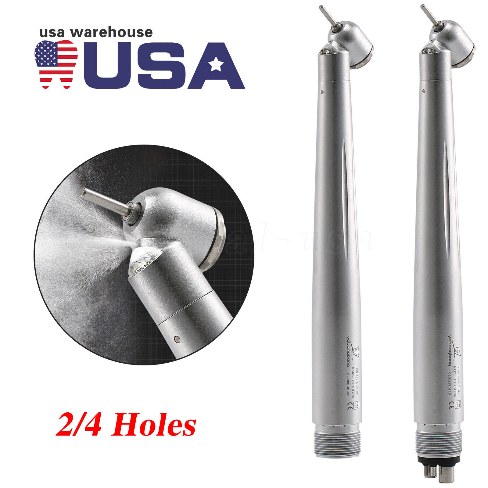 45°Angle Dental LED PANA MAX High Speed Handpiece Fit for NSK type Mini Turbine