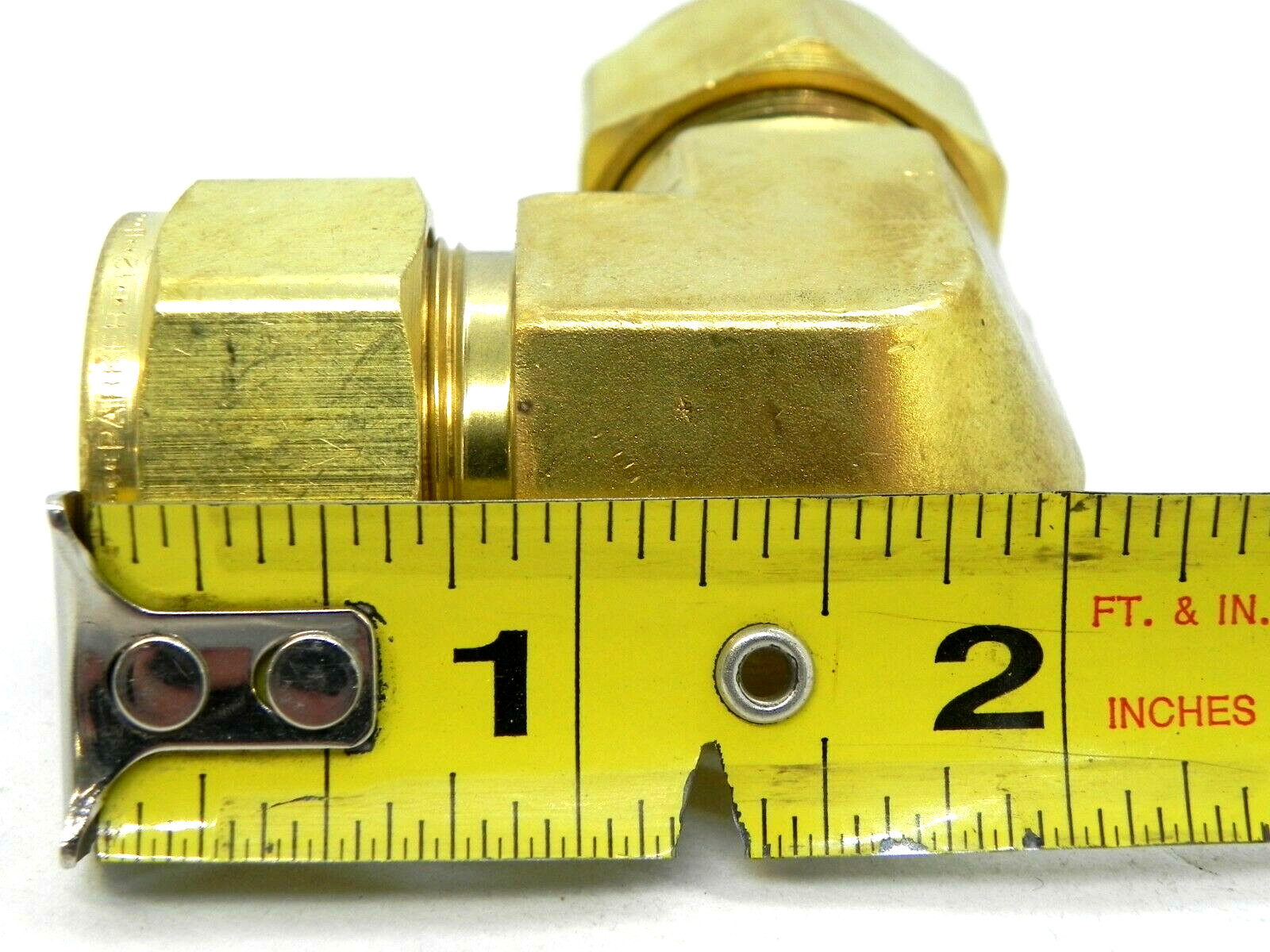 Parker CPI 12-12 EBZ-B Brass Union Pipe Elbow 3/4″ Tube 1-1/16″ Hex (HR)