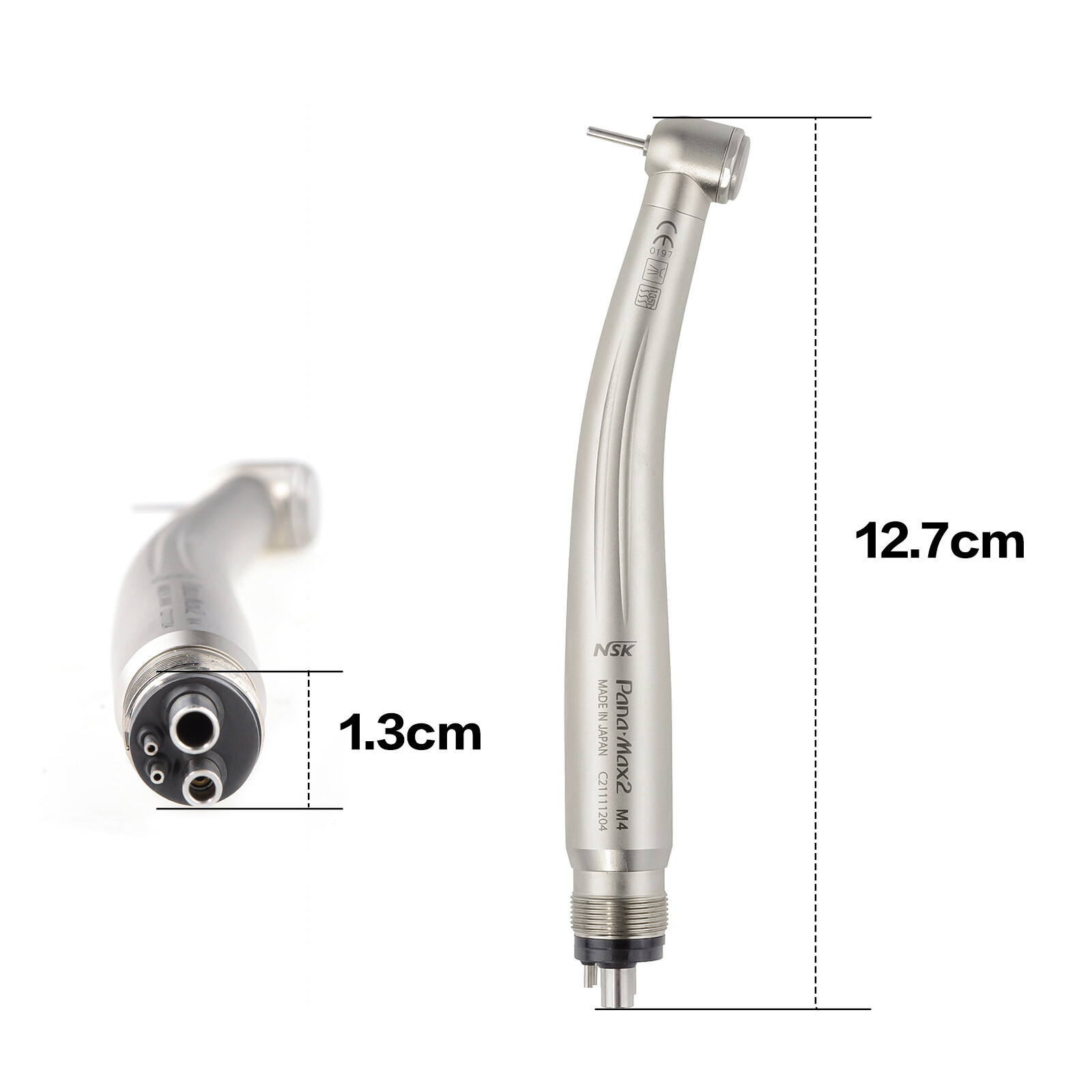 Dental Pana Max2 High Speed Handpiece Single Water Spray Ceramic Bearing M4 NSK