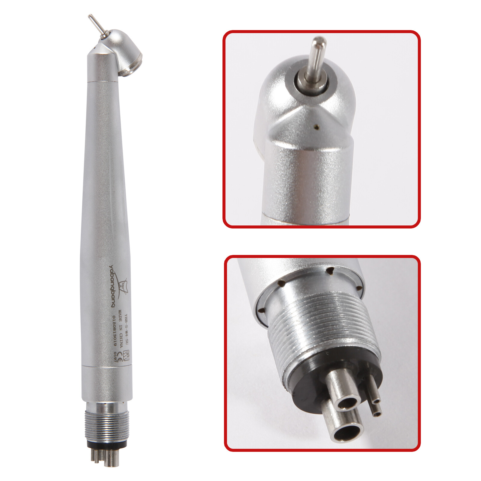 1-10Pcs Dental 45° Angle High Speed Handpiece Push Button 4 Holes NSK Style USA
