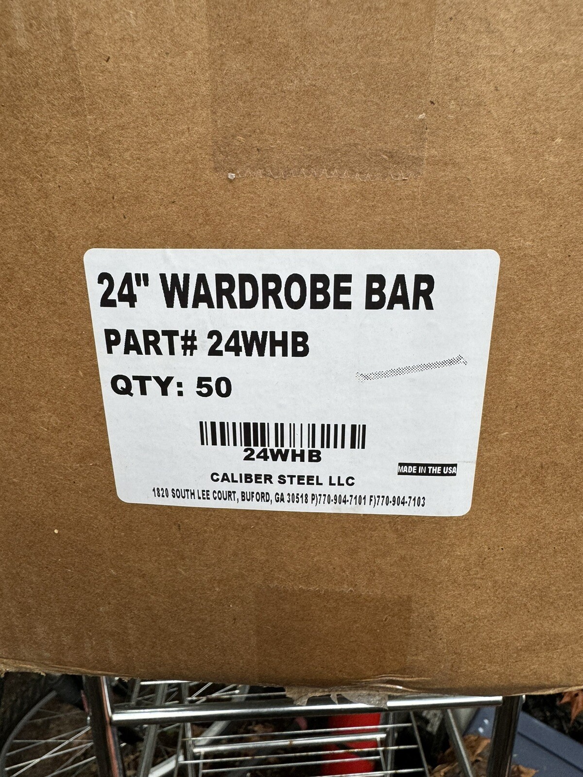 4 Galvanized Steel Wardrobe Box 24″ Bar Hanging Clothes Moving Storage Boxes