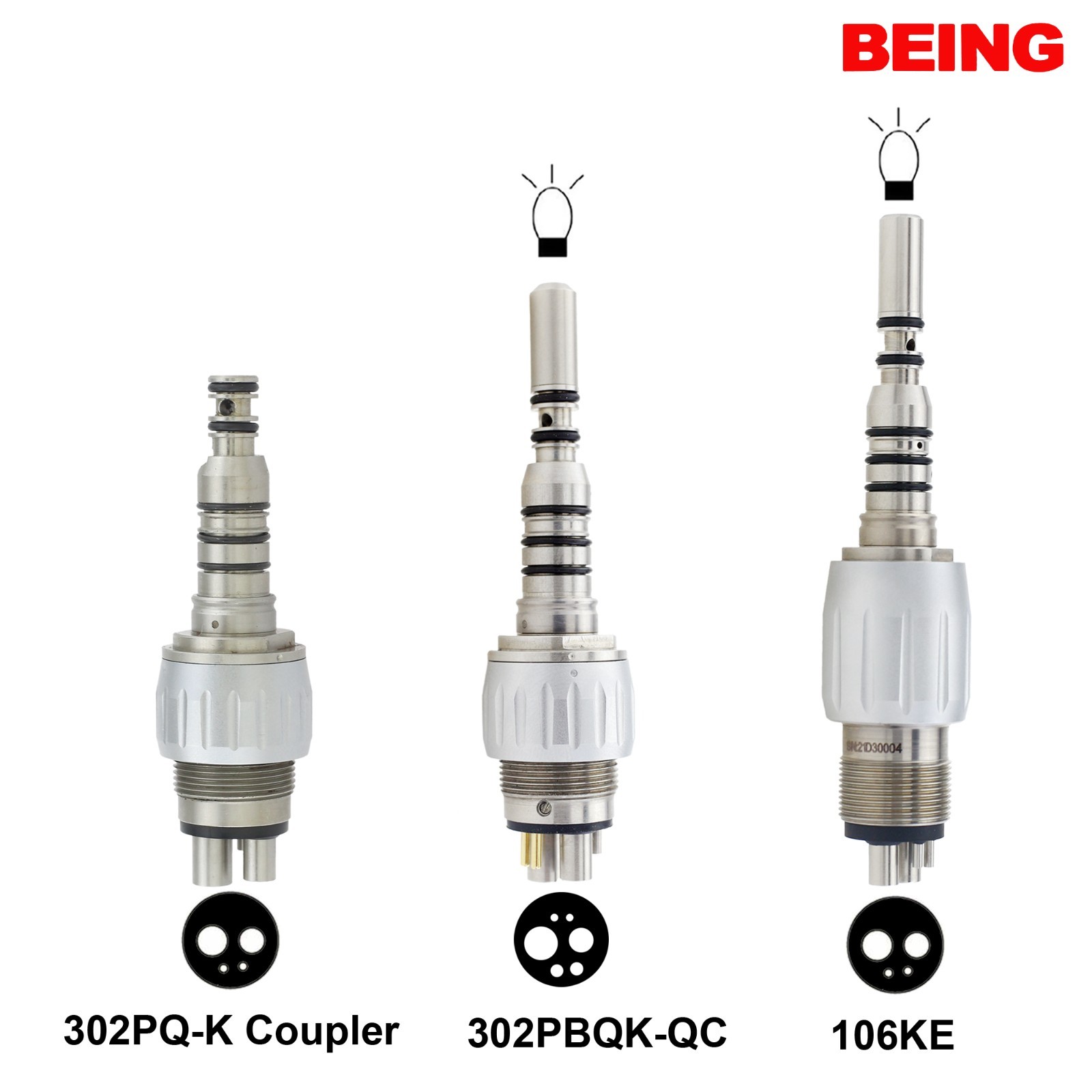 BEING High Speed Handpiece Fiber Optic Surgical 45° Angle KaVo Multiflex Coupler