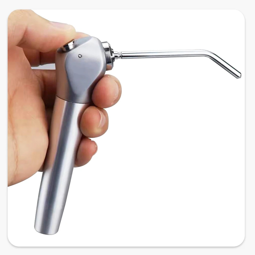 Dental 3 Way Air Water Spray Triple Syringe Handpiece / 50 Nozzles Tips Tubes US