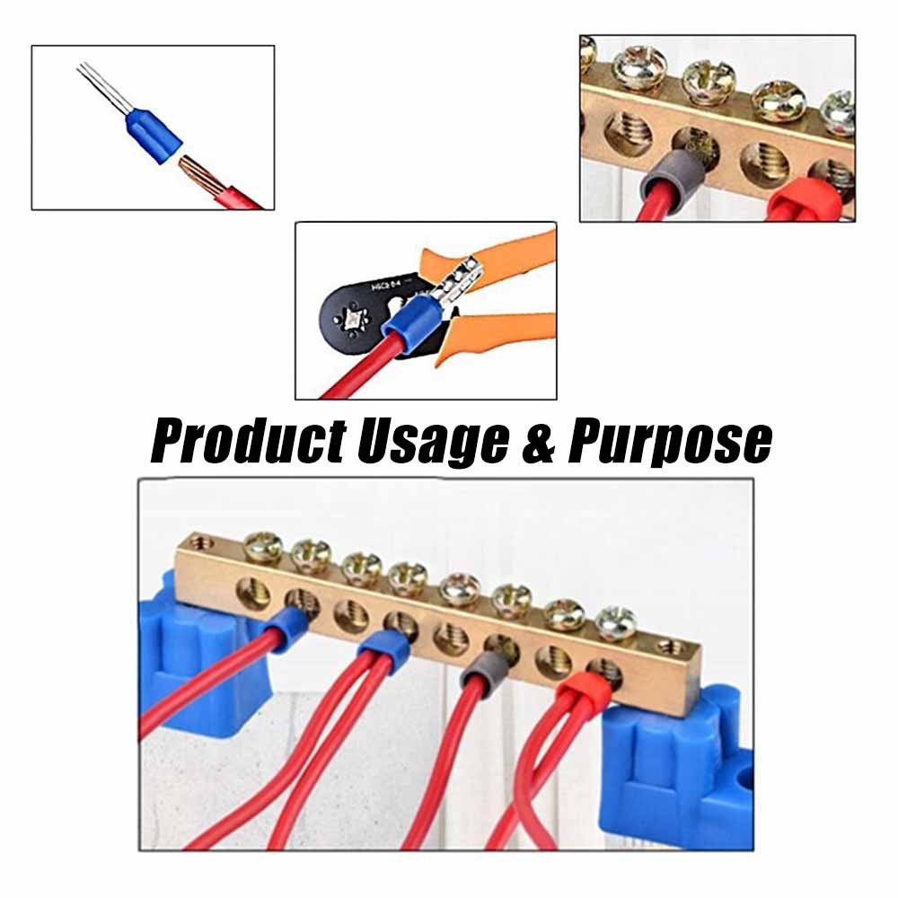 1200 Wire Ferrule Kit Cable End Crimp Terminals Pin Insulated Connectors US NEW
