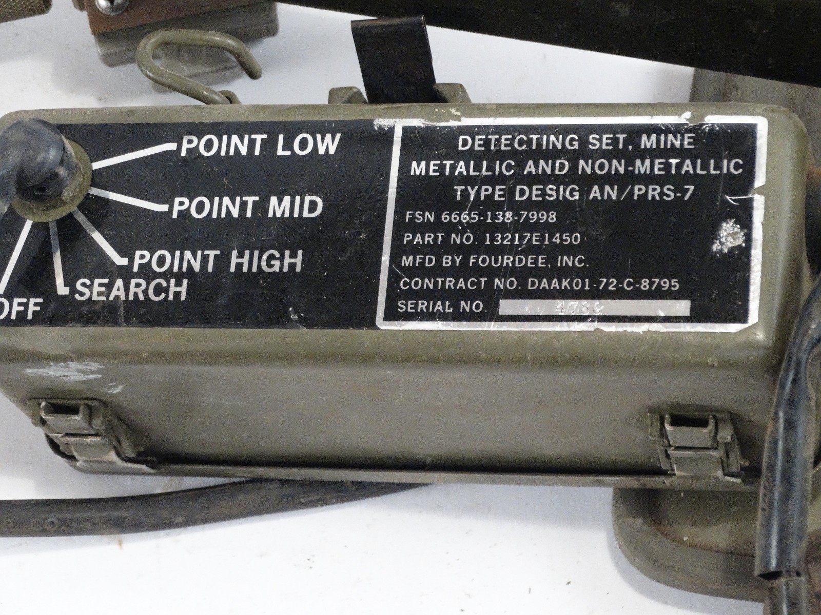 U.S. Military Vietnam War Era AN/PRS-7 Mine Detecting Sets (NO BOX) QTY:3