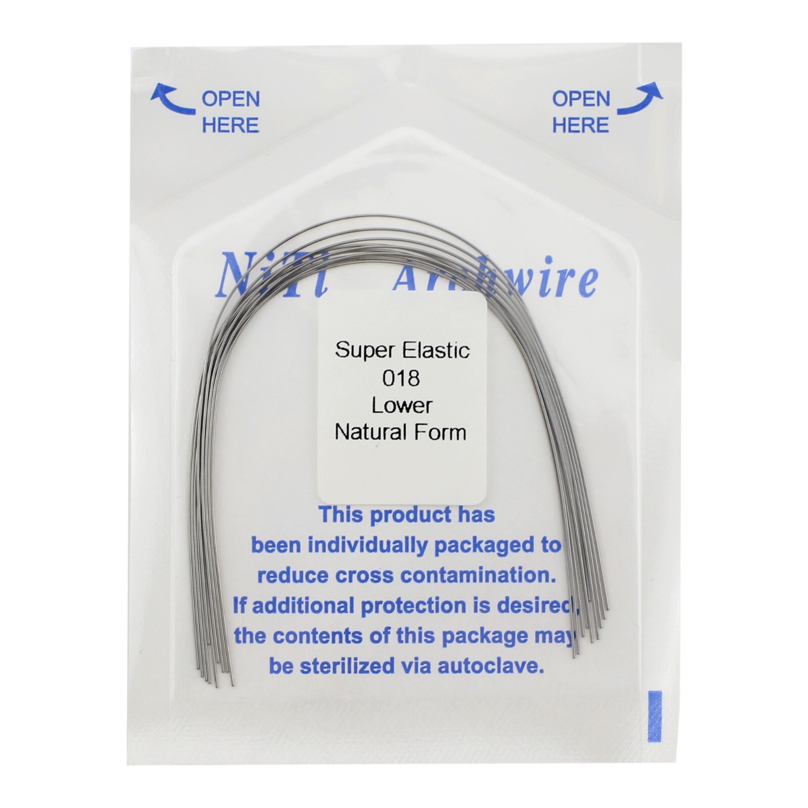 100pc Dental Orthodontic Arch Wires Niti Rectangular Round Natural 1622 012 016