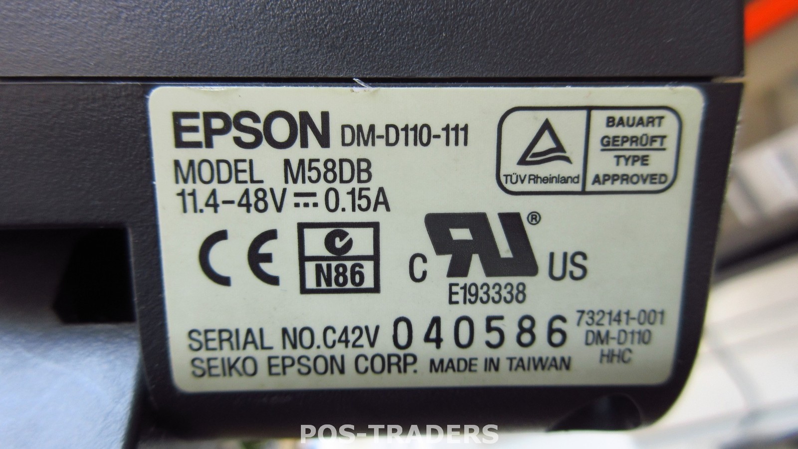 EPSON DM-D110-111 M58DB POS Display POS Display Customer Display USB + CABLE