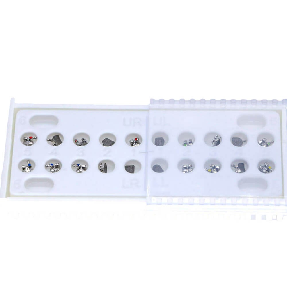 1 Pack Dental Orthodontic Bracket Standard MBT 0.022″ 345 Hooks Sandblasted