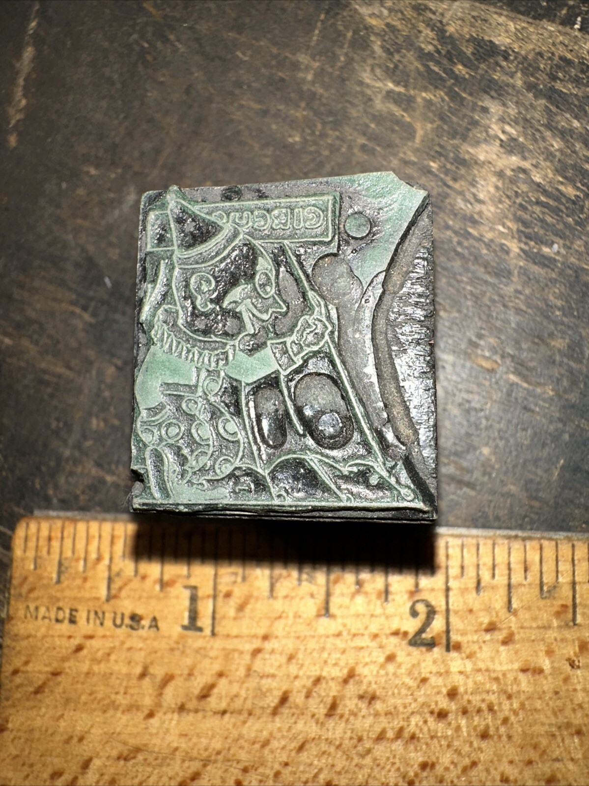 Print Block ( Circus Clown ) Friendly Face Smiling