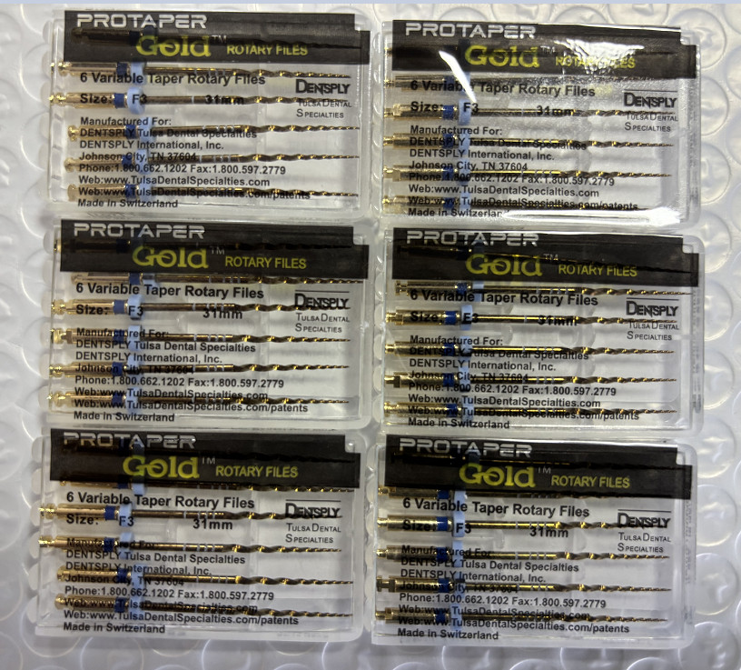 Dentsply Protaper Gold Rotary Files 21mm/25mm/31mm Tulsa Assorted Endodontics US