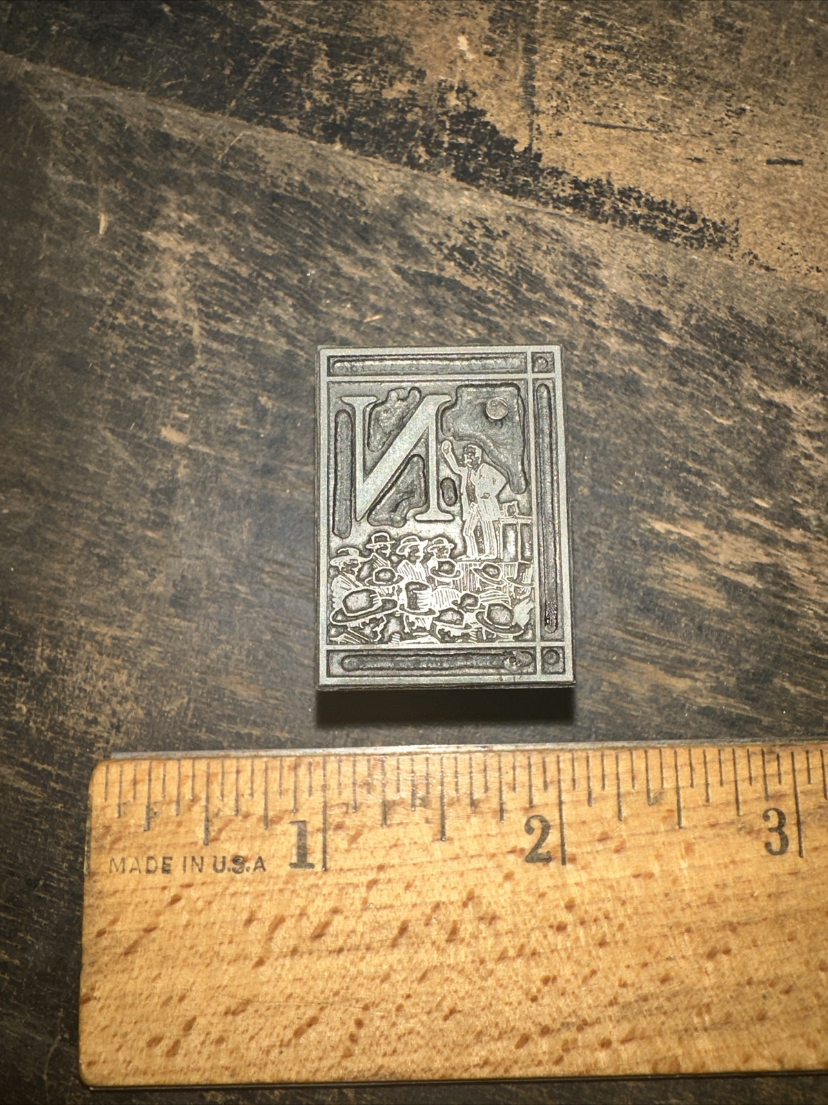 Printing Block “ Letter (N) “ Nice Details!
