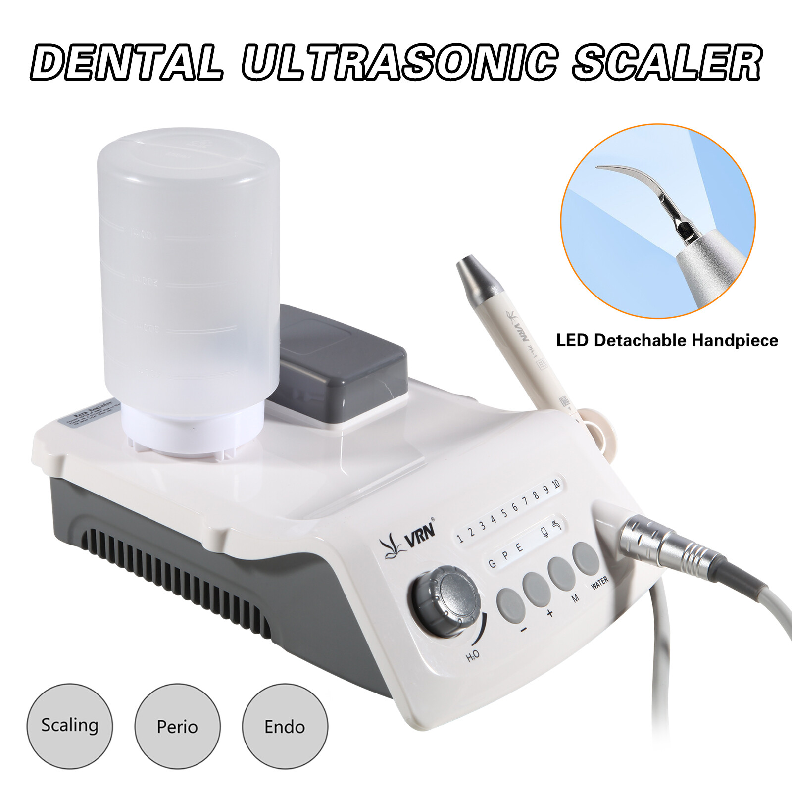 Auto Water Supply Dental Ultrasonic Piezo Scaler LED Handpiece Wireless Control