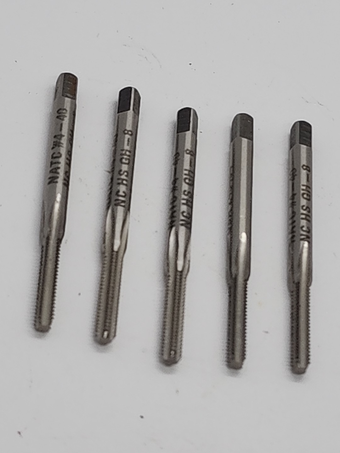 Lot of 5 – NATC #4-40 NC HS GH-8 USA 245404 Thread Cutting Tap [GB 4]
