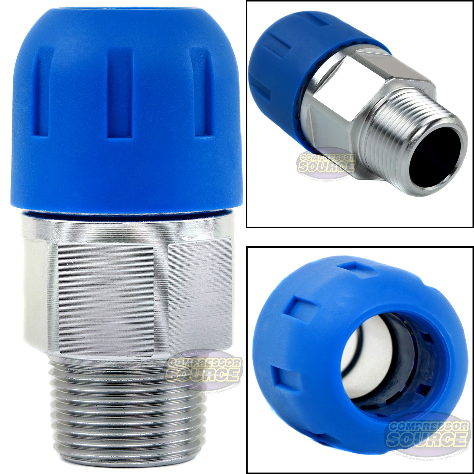 3/4″ x 3/4″ Rapid Air FastPipe MNPT Adapter F1118 Compressed Air Piping Piece
