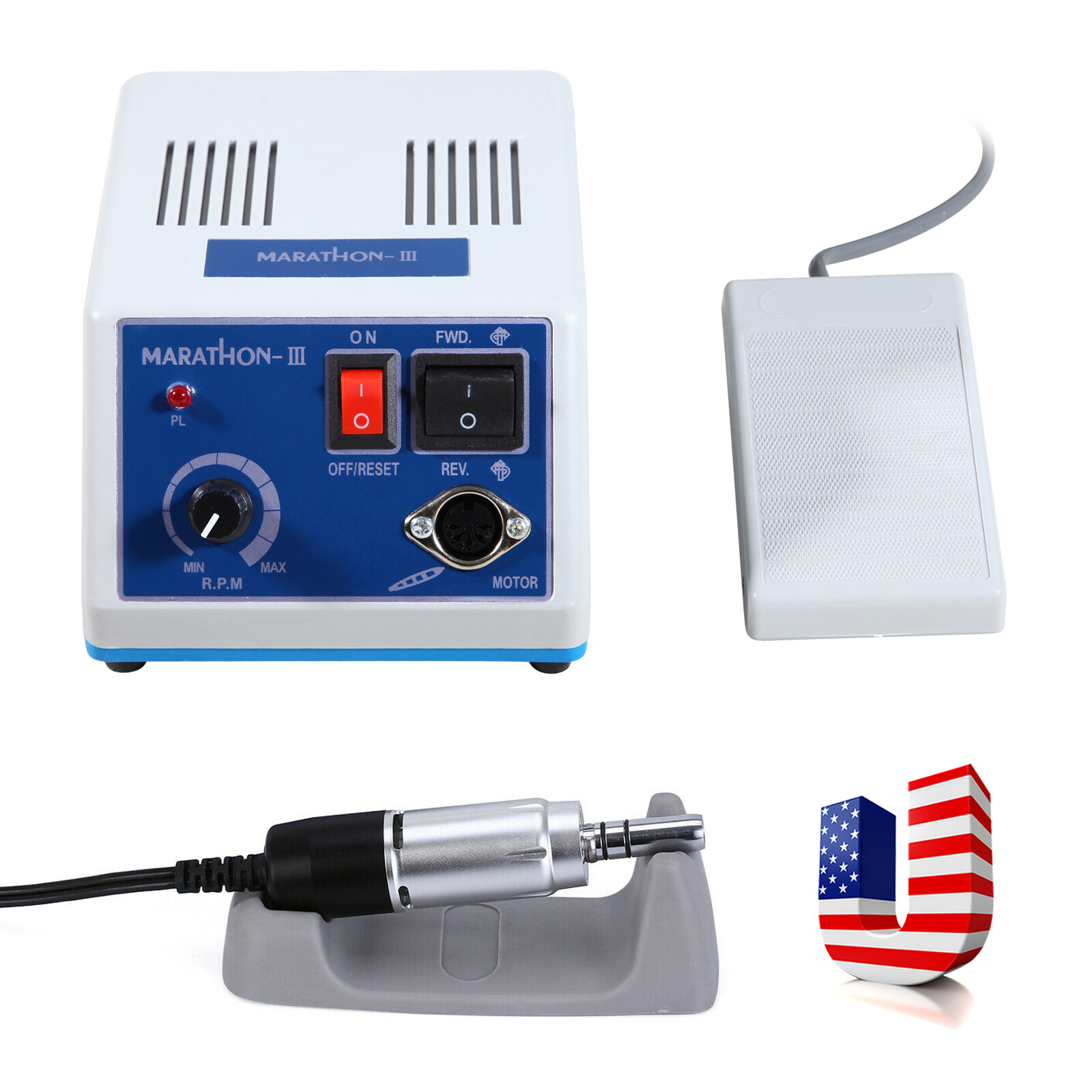 Dental Lab Marathon III Micromotor Polishing Motor 35K RPM Electric Handpiece N3