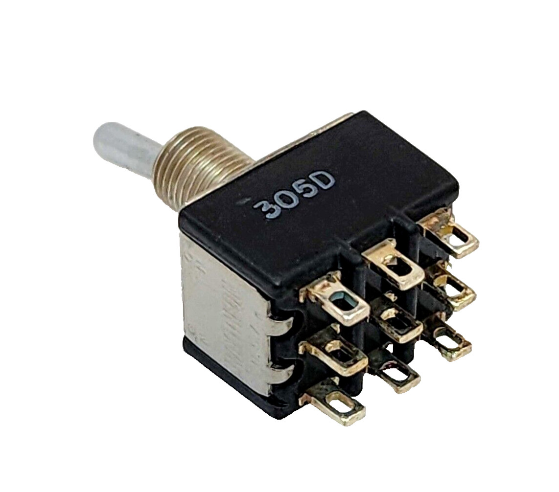 (25x) 3PDT On-None-On 5A 120VAC / 28VDC – 2A – 250VAC Toggle Switch – Solder