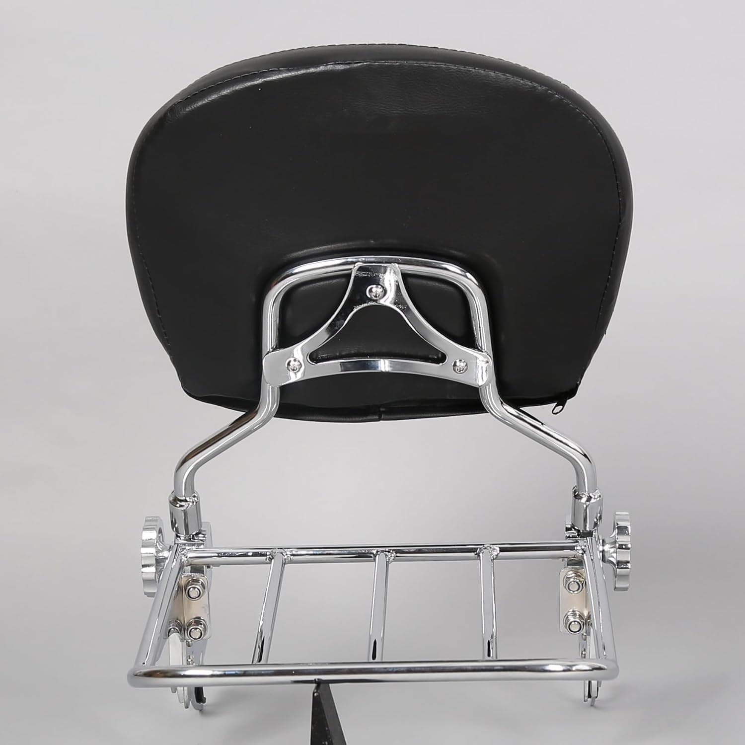 Detachable Sissy Bar Backrest w/Luggage Rack Chrome Heavy Duty Steel 09-24 FLHX