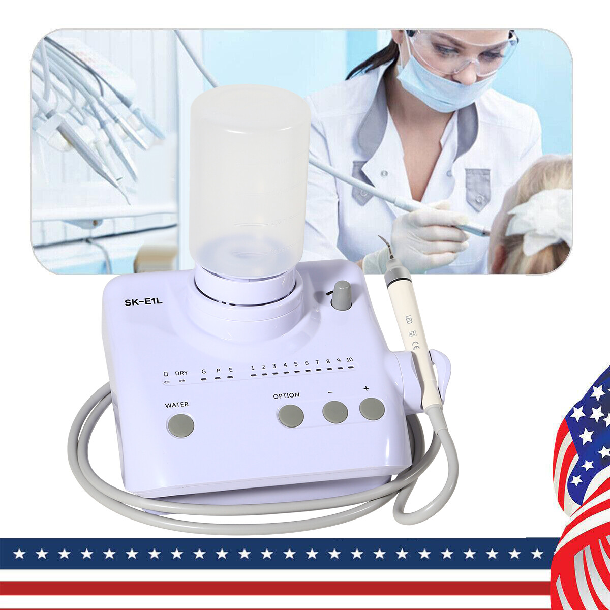 Dental LED Ultrasonic Piezo Scaler w/ auto water supply Fit EMS Woodpecker USA