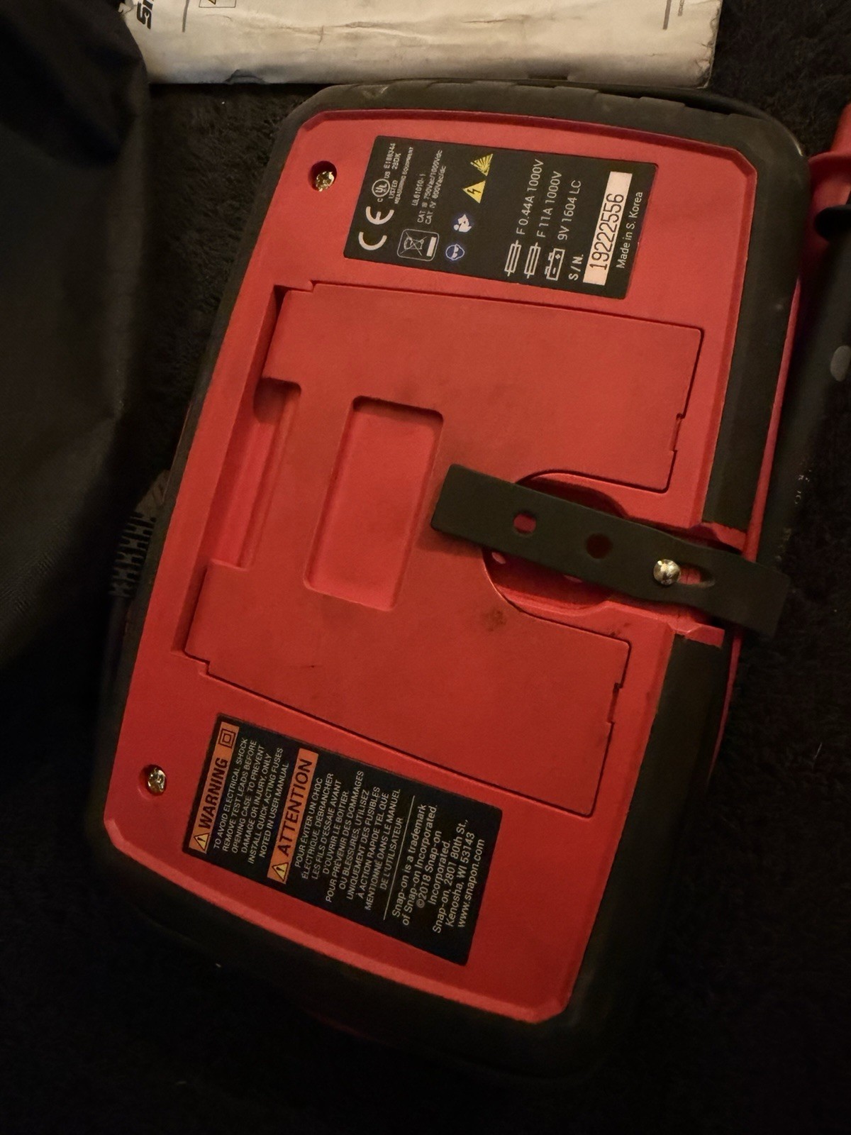 Snap-on EEDM525F True-RMS Digital Multimeter Color LCD