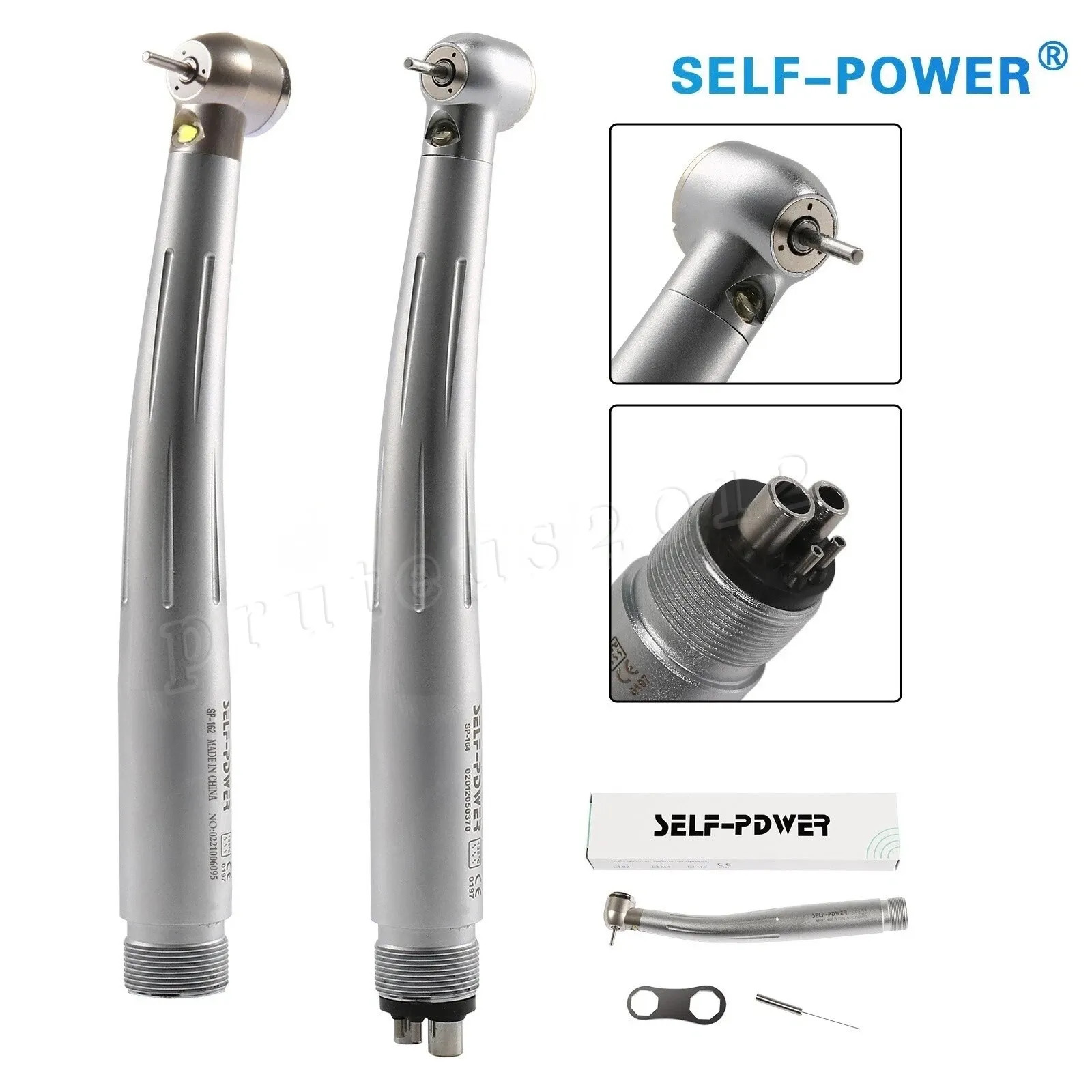 NSK Style Dental Fiber Optic LED E-generator High Speed Handpiece 2 Hole /4 Hole