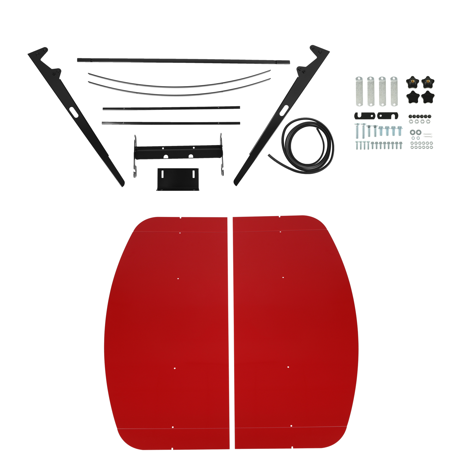 Red 52″ X 52″ Tuff Top ROPS Canopy For Tractor and Mowers Umbrella