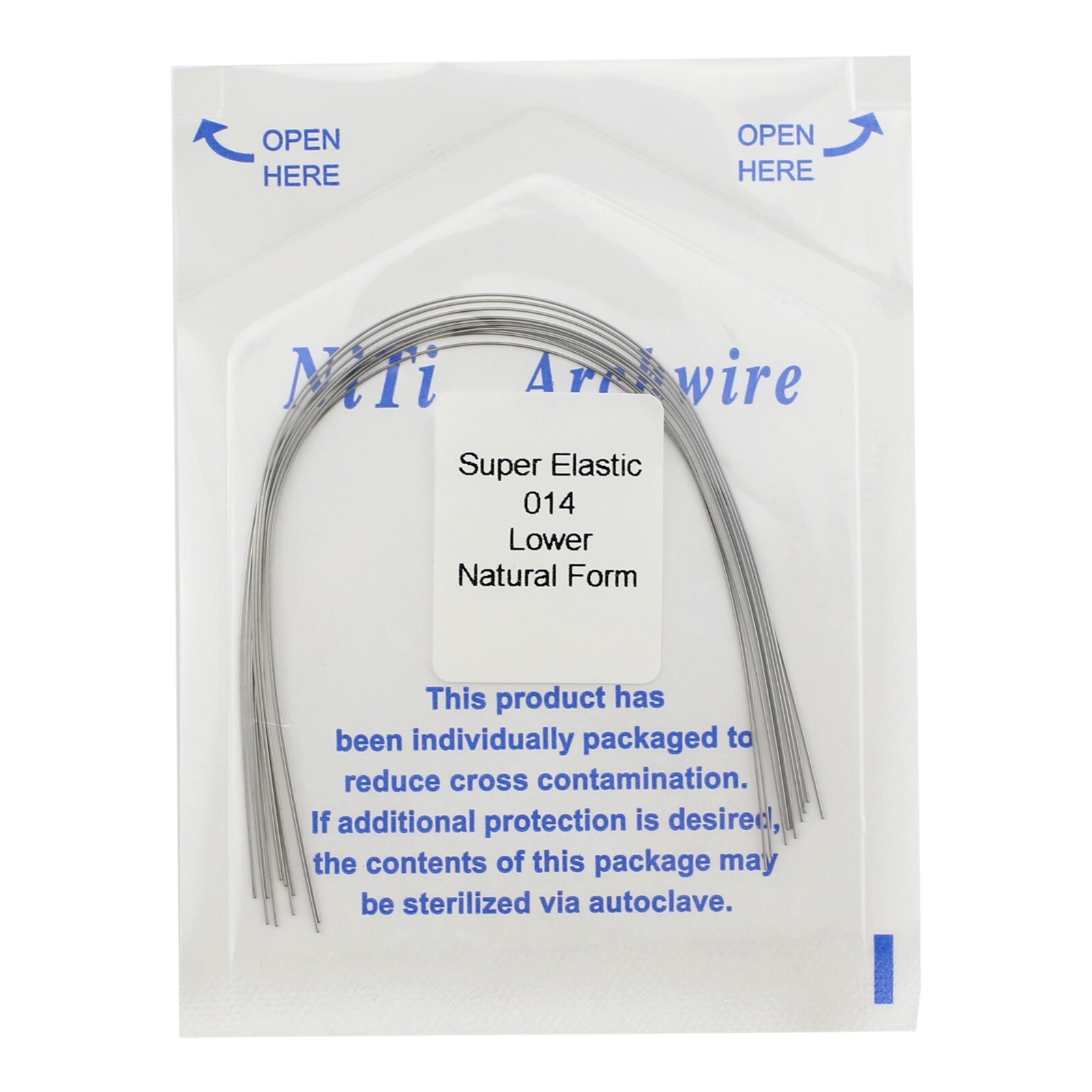 100pc Dental Orthodontic Arch Wires Niti Rectangular Round Natural 1622 012 016