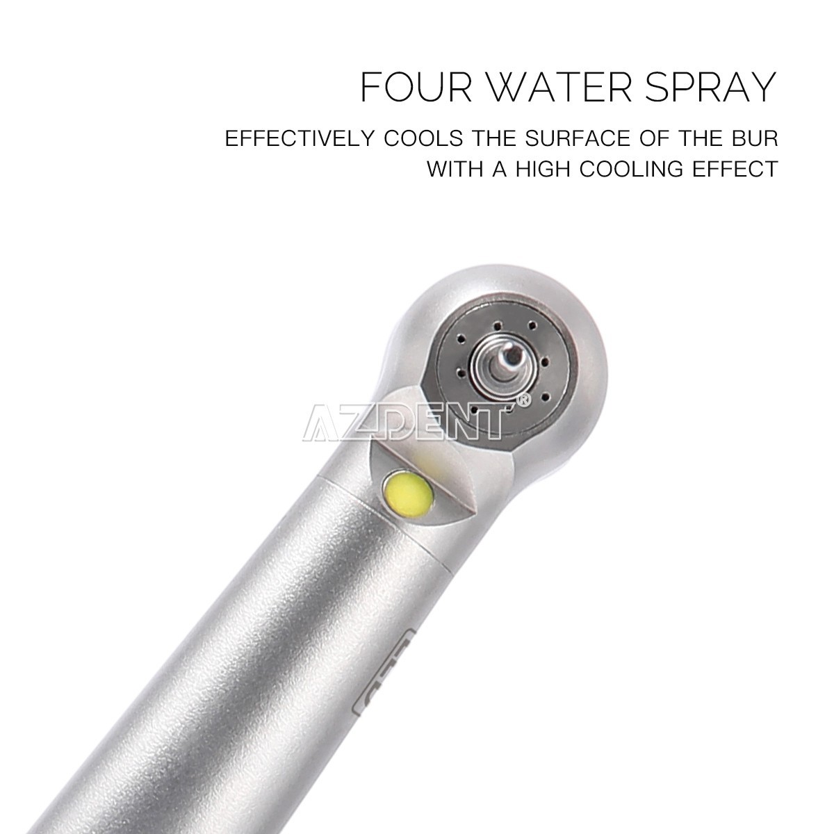 AZDENT Dental LED E-generator High Speed Handpiece With 4 Hole Quick Coupler