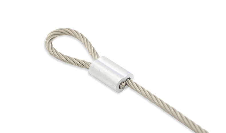 Aluminum Swage Sleeves for 3/16″ Wire Rope Cable: 50, 100, 200, 500 and 1000 pcs