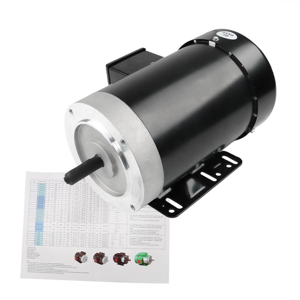 2 HP 1800 RPM General Electric Motor 3 Phase 56C Frame TEFC 230 / 460 Volt New