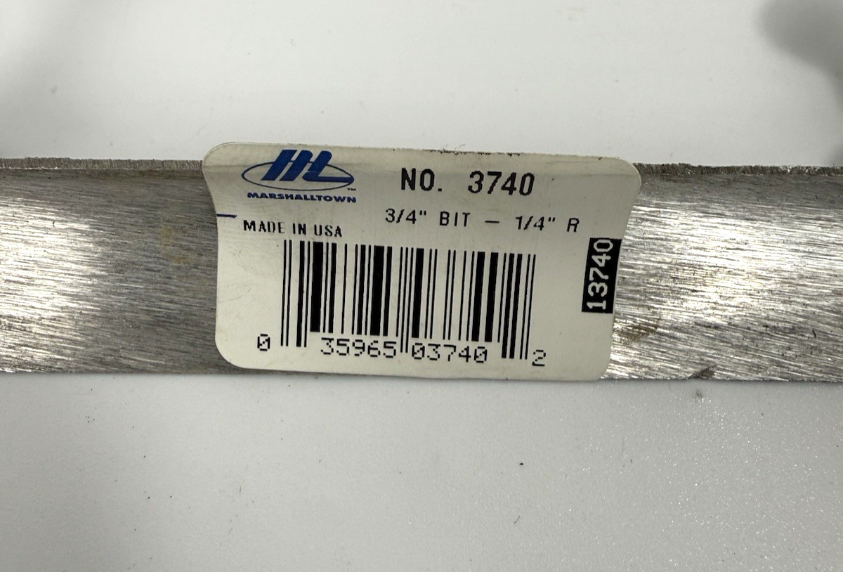 Marshalltown Fresno Groover Attachment 3740 Groove Depth/Bit 3/4″ Radius 1/4″