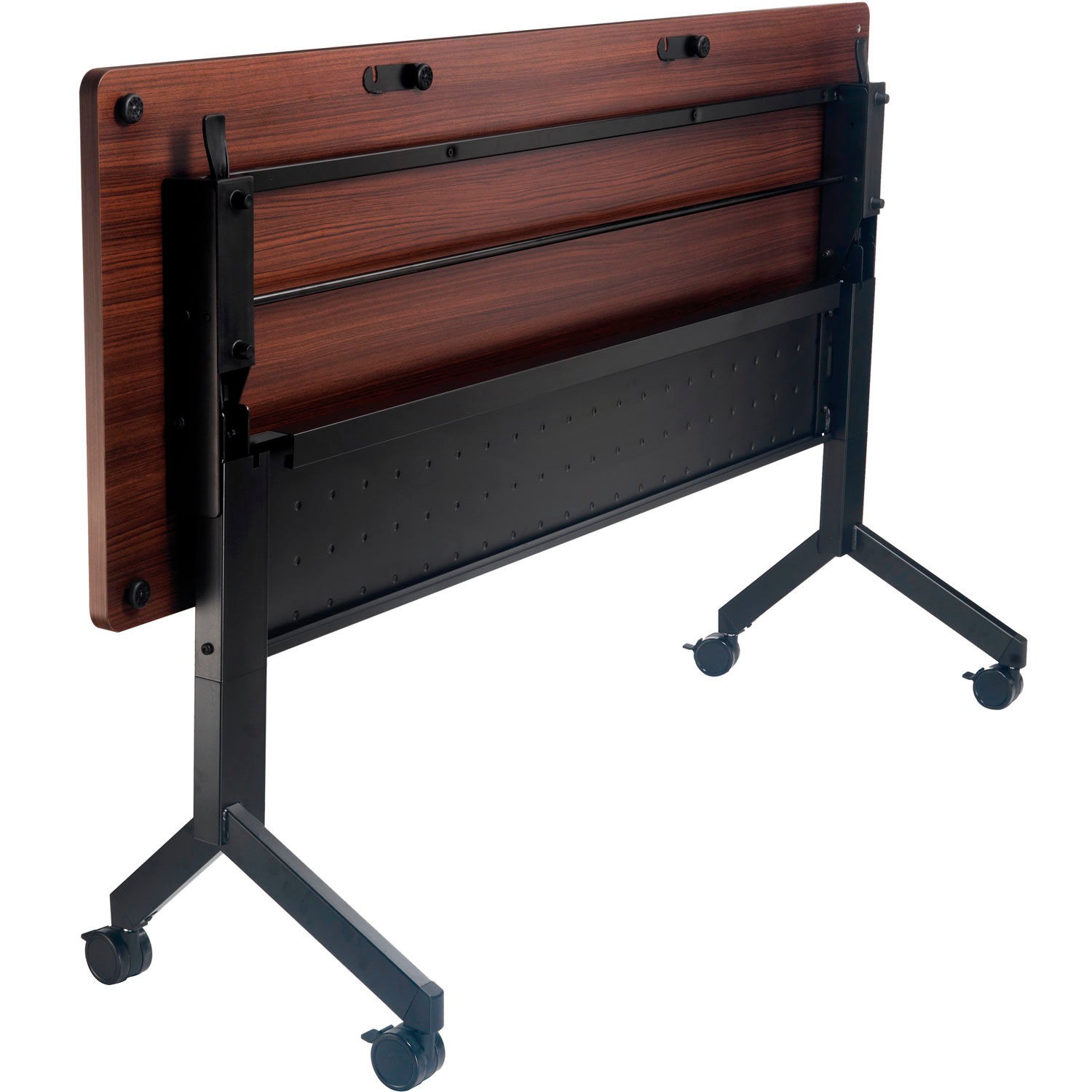 Global Industrial Flip-Top Training Table 60″ x 24″ Walnut