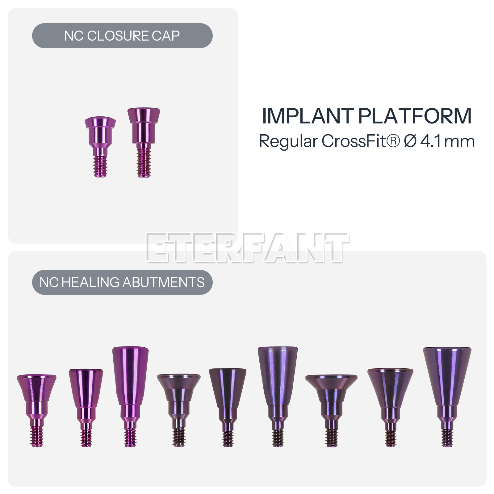 Dental Healing Cap Abutments NC/RC Cover Screw Titanium Fit Straumann ITI BLT
