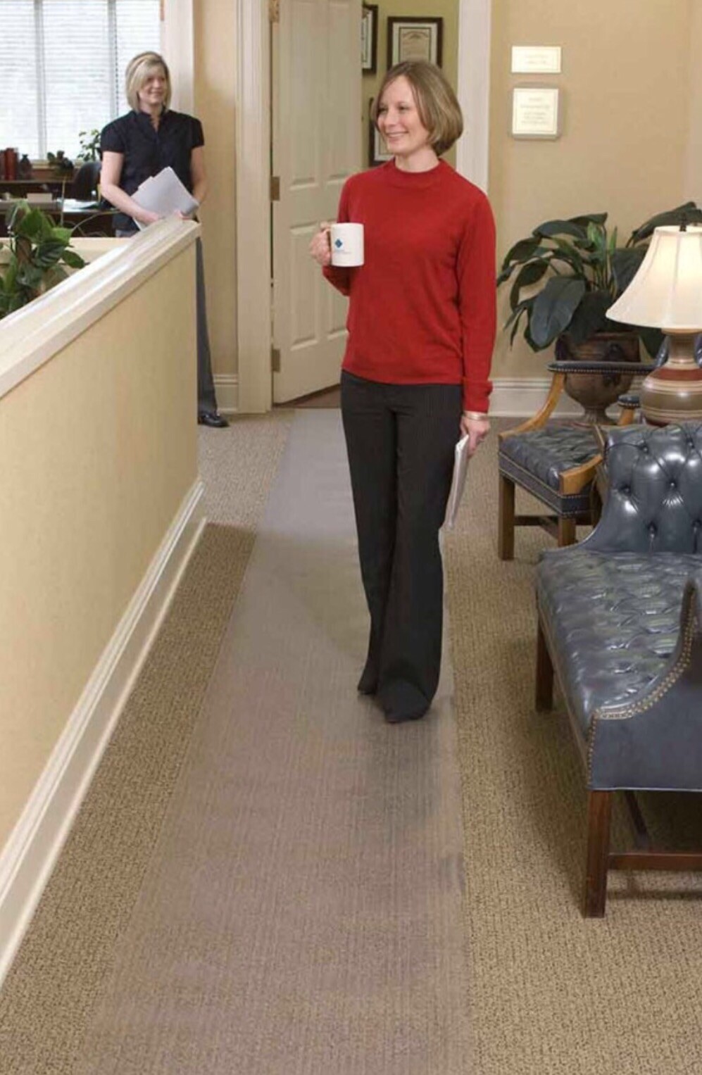 Clear Vinyl Plastic Floor Runner/Protector For Low/Deep Pile Carpet(26in X 20FT)