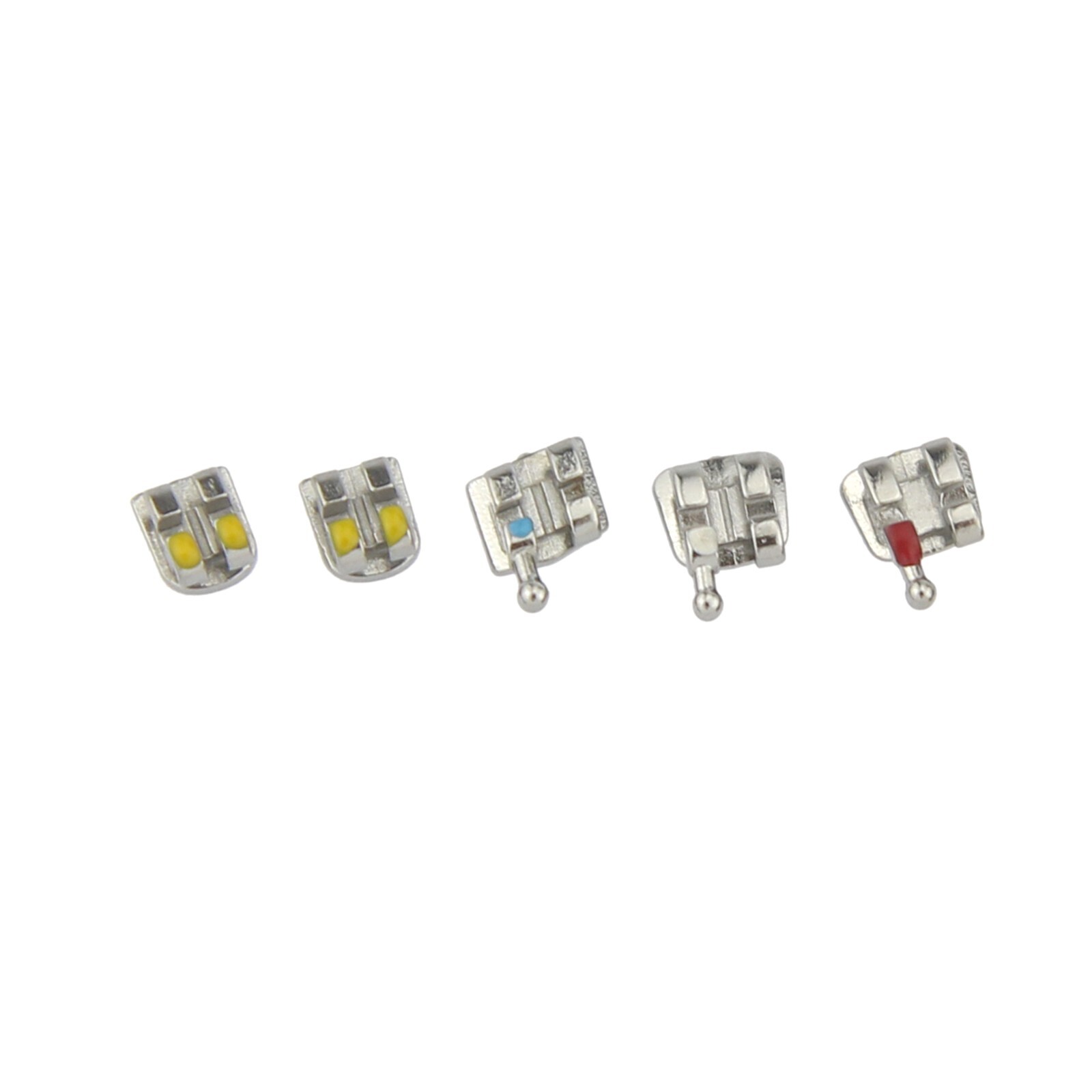Dental Orthodontic Brackets Metal Brace MIM MINI Roth MBT 022 018 345 With Hooks