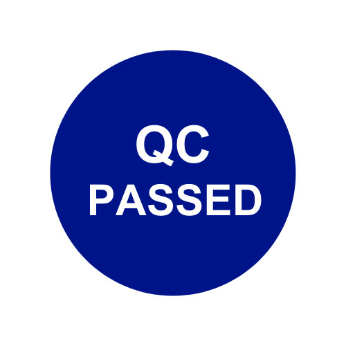 Blue QC PASSED Labels – 2″ Round Quality Control Inventory Stickers 2RLS 500EA