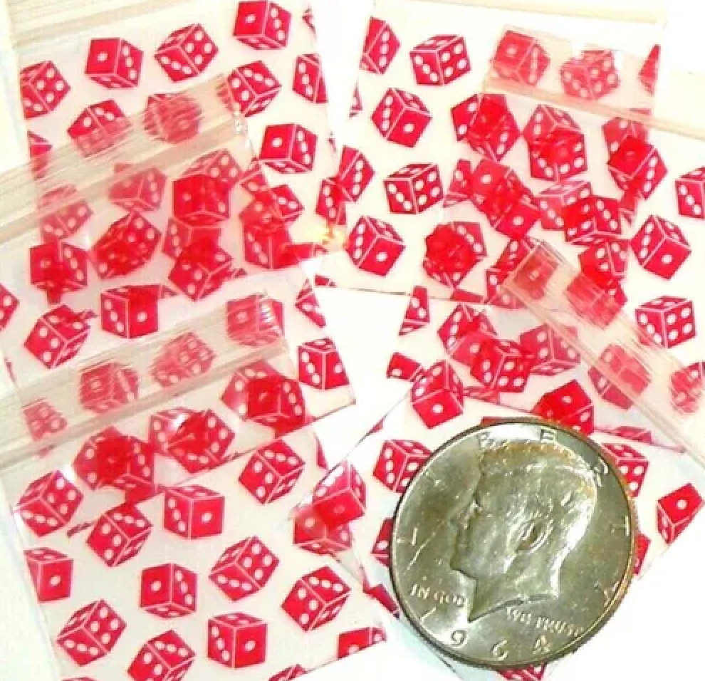 DIME BAGS – ELITE PATTERN MIX 1200pcs 1.5″ x 1.5″ APPLE 1515 ! (12 Packs x 100)