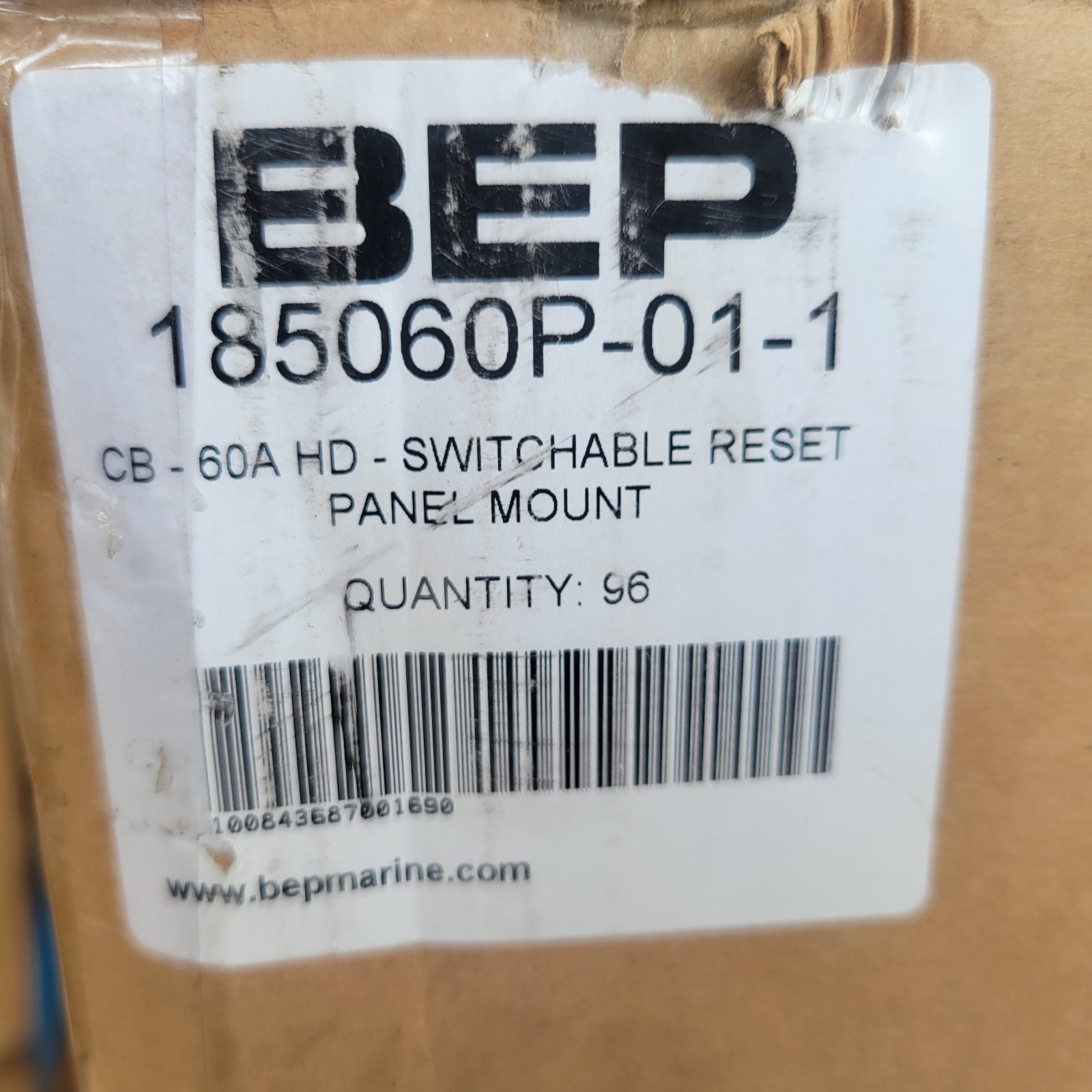 BEP HP-Switchable Reset Panel Mount, 60A, 185060P-01-1