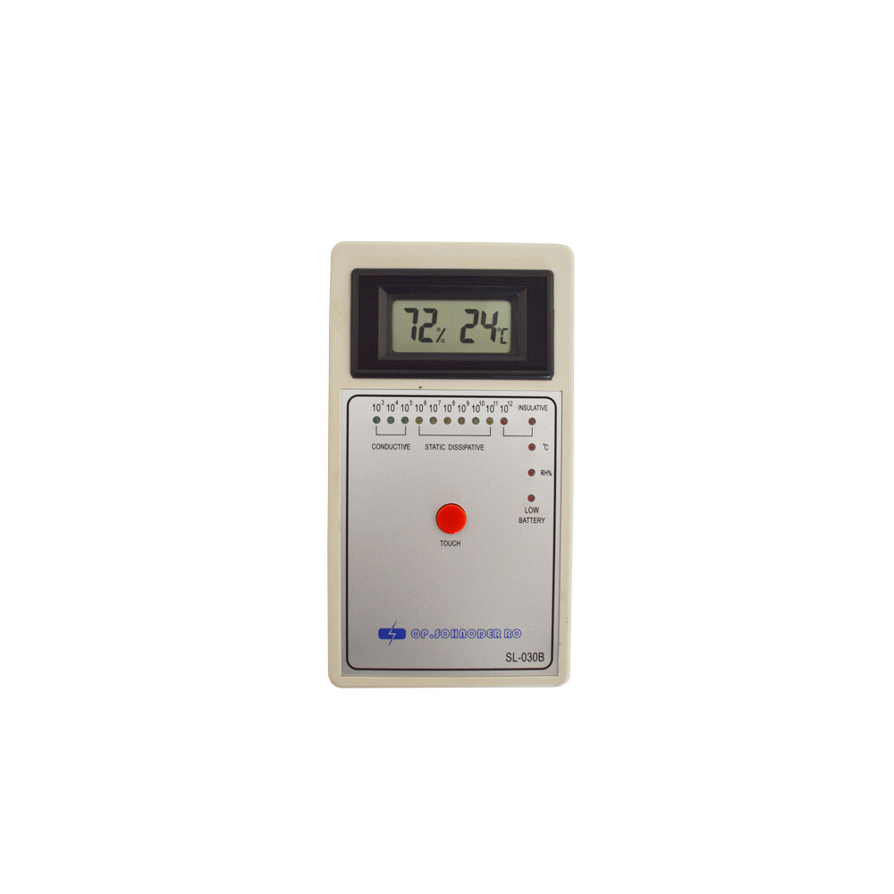 Electrostatic Field Meter Static Surface Resistance Tester with Hammers DC9V