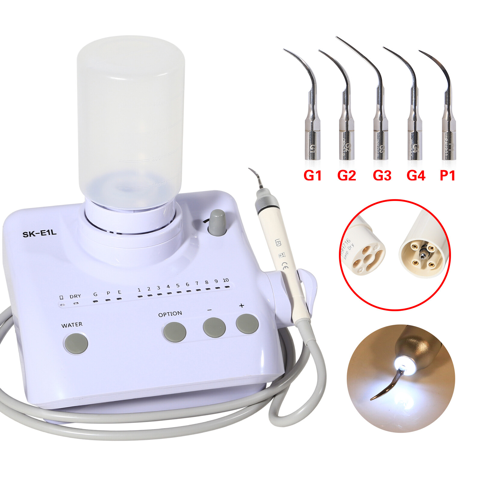 For Cavitron EMS Dental Ultrasonic Scaler with LED Handpiece Auto Water Supply