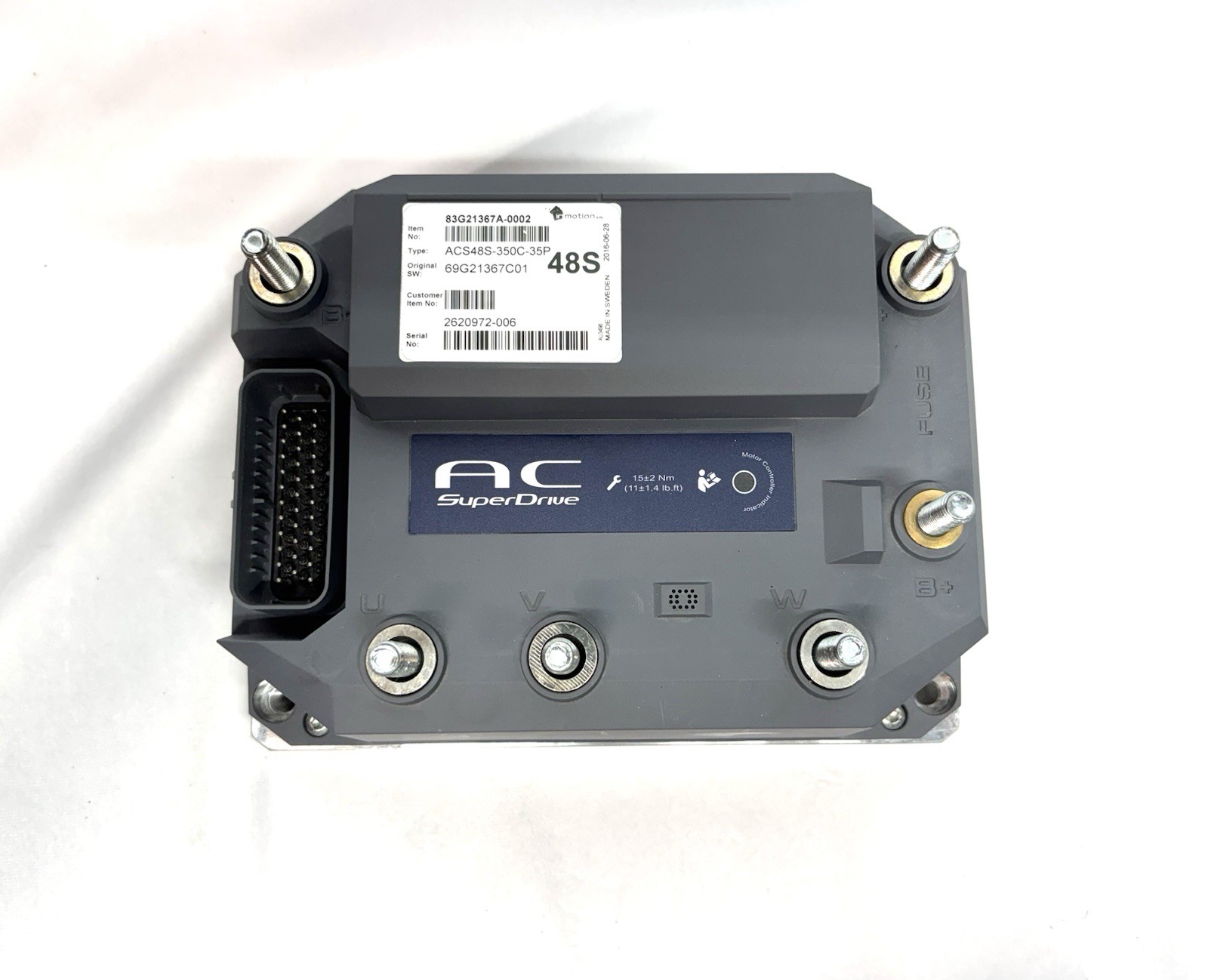 AC SuperDrive ACS48S-350C-35P Motor Controller, Inmotion 48S 350 Amp, 35 Pin New