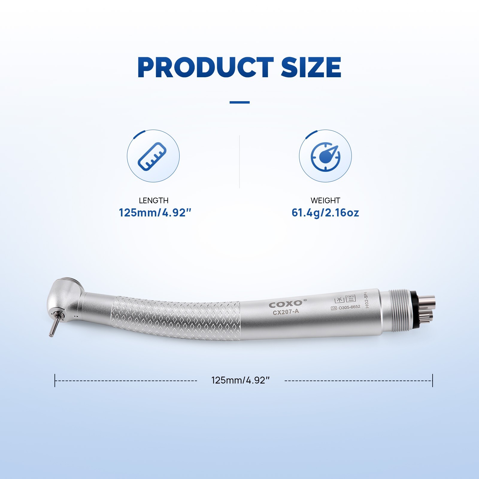COXO Anti-retraction High Speed Air Turbine Handpiece 4 Hole CX207-A H02-SP4